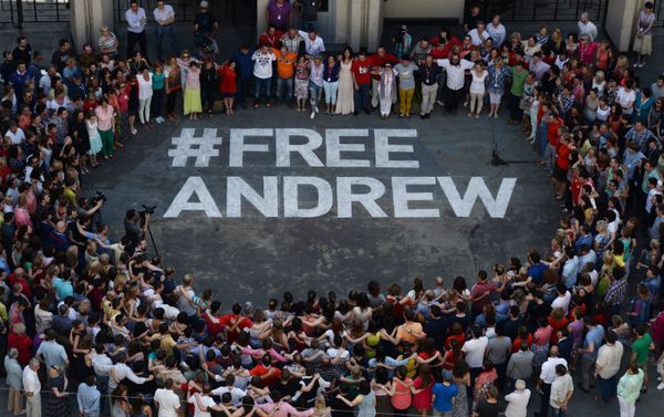 Flash mob in support of photographer Andrei Stenin - Sputnik International