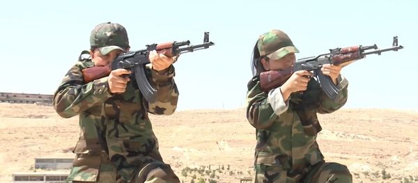 Syria: Female fighting battalion take on ISIS to defend mother Syria Syria: Female fighting battalion take on ISIS to defend mother Syria - Sputnik International