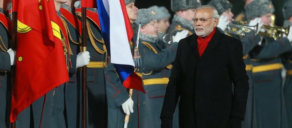 Prime Minister of India Narendra Modi arrives in Moscow Prime Minister of India Narendra Modi arrives in Moscow - Sputnik International
