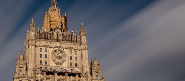 Building of the Russian Ministry of Foreign Affairs on Moscow's Smolenskaya-Sennaya Square - Sputnik International