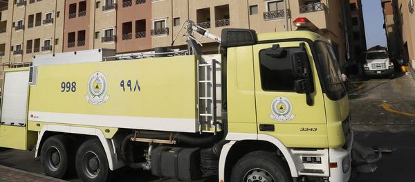A Saudi firefighter truck. File photo A Saudi firefighter truck. File photo - Sputnik International