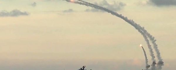 Ships from Russia's Caspian Flotilla launching Kalibr-NK cruise missiles against Daesh targets in Syria. File photo Ships from Russia's Caspian Flotilla launching Kalibr-NK cruise missiles against Daesh targets in Syria. File photo - Sputnik International