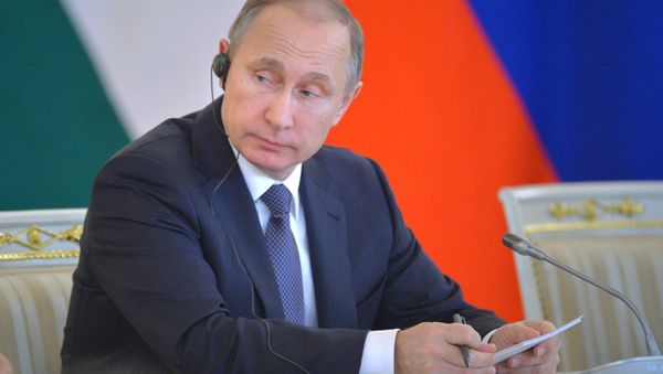 Russian President Vladimir Putin meets with Indian Prime Minister Narendra Modi Russian President Vladimir Putin meets with Indian Prime Minister Narendra Modi - Sputnik International