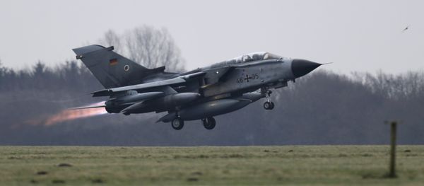 A German air force Tornado jet takes off from the German army Bundeswehr airbase in Jagel, northern Germany December 10, 2015 A German air force Tornado jet takes off from the German army Bundeswehr airbase in Jagel, northern Germany December 10, 2015 - Sputnik International