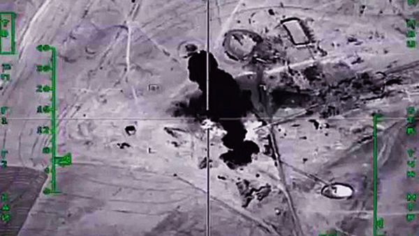Destruction of oil production and processing facilities in Syria Destruction of oil production and processing facilities in Syria - Sputnik International