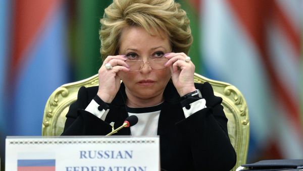 Valentina Matvienko, Speaker of the Federation Council of the Russian Federation Valentina Matvienko, Speaker of the Federation Council of the Russian Federation - Sputnik International