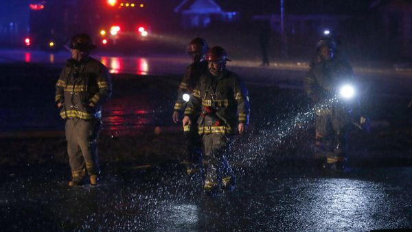 Birmingham firefighters work a scene after a tornado touched down in Jefferson County, Ala., damaging several houses, Friday, Dec. 25, 2015. Birmingham firefighters work a scene after a tornado touched down in Jefferson County, Ala., damaging several houses, Friday, Dec. 25, 2015. - Sputnik International