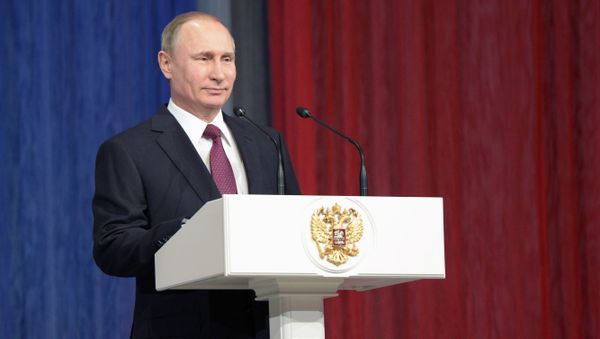 Vladimir Putin attends gala marking Rescue Workers' Day - Sputnik International