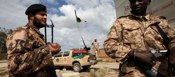 Libyan security forces stands guard in Benghazi, Libya (File) Libyan security forces stands guard in Benghazi, Libya (File) - Sputnik International