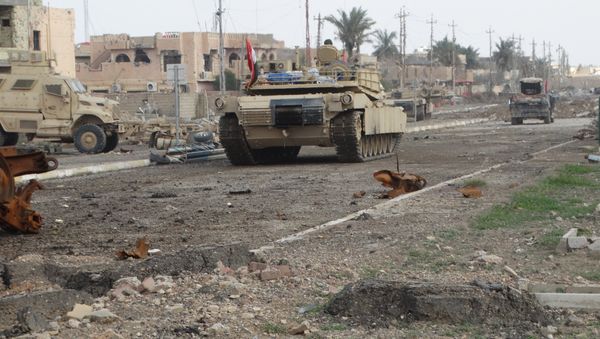 A tank of the Iraqi security forces is seen in Ramadi December 24, 2015 A tank of the Iraqi security forces is seen in Ramadi December 24, 2015 - Sputnik International