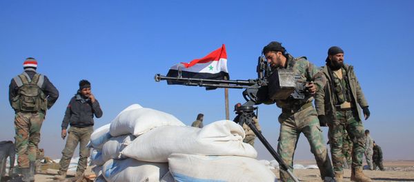 Syrian pro-government fighters - Sputnik International