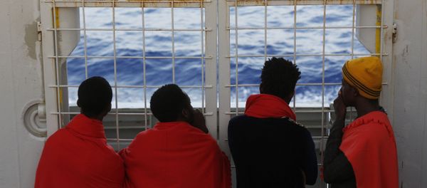Refugees at sea Refugees at sea - Sputnik International