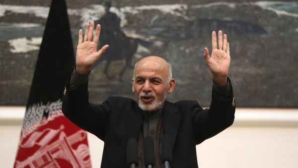 In this Monday, Dec. 14, 2015 file photo, Afghan President Ashraf Ghani speaks during a press conference in Kabul, Afghanistan. - Sputnik International