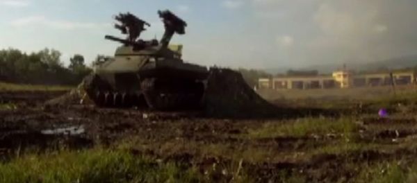 Uran-9 combat multipurpose robotic system Uran-9 combat multipurpose robotic system - Sputnik International