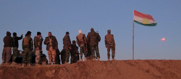 Iraqi Kurdish peshmerga fighters - Sputnik International
