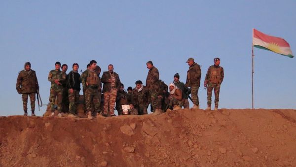 Iraqi Kurdish peshmerga fighters - Sputnik International