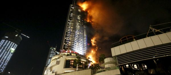 A fire engulfs The Address Hotel in downtown Dubai in the United Arab Emirates. A fire engulfs The Address Hotel in downtown Dubai in the United Arab Emirates. - Sputnik International