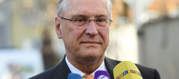 Bavarian Interior Minister Joachim Herrmann is seen upon arrival at a board meeting of the Christian Social Union Party (CSU) in Munich, southern Germany, on November 2, 2015 - Sputnik International