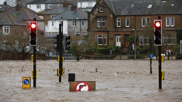 A flooded street is pictured in Dumfries, Scotland December 30, 2015 A flooded street is pictured in Dumfries, Scotland December 30, 2015 - Sputnik International
