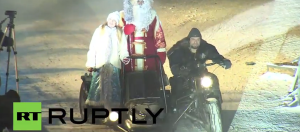 Russia: Night Wolves wow Moscow with dazzling New Year show - Sputnik International