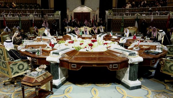 King Salman of Saudi Arabia, center, opens the 36th session of the Gulf Cooperation Council Summit in Riyadh, Saudi Arabia, Wednesday, Dec. 9, 2015. King Salman of Saudi Arabia, center, opens the 36th session of the Gulf Cooperation Council Summit in Riyadh, Saudi Arabia, Wednesday, Dec. 9, 2015. - Sputnik International