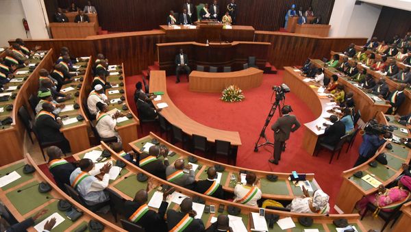 Second normal plenary session of the Parliament at the National Assembly in Abidjan, Cote d’Ivoire. - Sputnik International