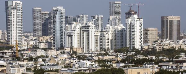 A general view taken shows buildings in the Israeli Mediterranean coastal city of Tel Aviv A general view taken shows buildings in the Israeli Mediterranean coastal city of Tel Aviv - Sputnik International