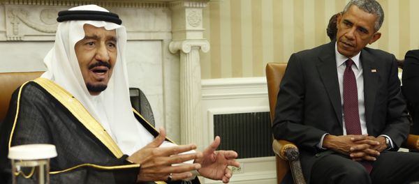 Saudi King Salman talks to the media during a meeting with US President Barack Obama in the Oval Office of the White House in Washington on September 4, 2015 Saudi King Salman talks to the media during a meeting with US President Barack Obama in the Oval Office of the White House in Washington on September 4, 2015 - Sputnik International