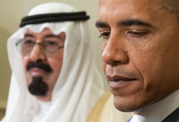 US President Barack Obama (R) and  King Abdullah of Saudi Arabia during meetings in the Oval Office at the White House in Washington on June 29, 2010 - Sputnik International