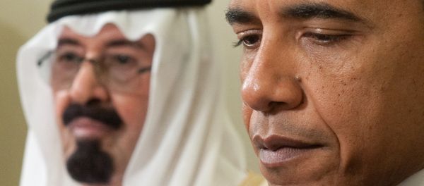US President Barack Obama (R) and King Abdullah of Saudi Arabia during meetings in the Oval Office at the White House in Washington on June 29, 2010 US President Barack Obama (R) and King Abdullah of Saudi Arabia during meetings in the Oval Office at the White House in Washington on June 29, 2010 - Sputnik International