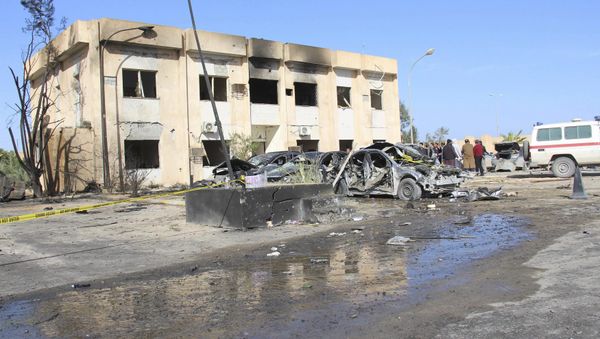 A general view shows the damage at the scene of an explosion at the Police Training Centre in the town of Zliten, Libya, January 7, 2016. A general view shows the damage at the scene of an explosion at the Police Training Centre in the town of Zliten, Libya, January 7, 2016. - Sputnik International