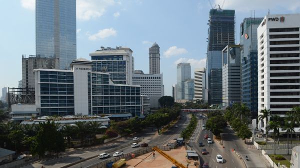 A general view shows Jakarta's central Sudirman road with a small amount of traffic - Sputnik International