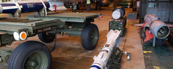 A picture shows a Brimstone missile, a rocket-propelled, radar-guided air-launched ground attack weapon designed to be carried by the Tornado GR4 and Typhoon F2, as preparations are made at the British Royal Air Force airbase RAF Marham in Norfolk in east England on December 2, 2015 to launch Tornado GR4 aircraft to operate on missions from RAF Akrotiri A picture shows a Brimstone missile, a rocket-propelled, radar-guided air-launched ground attack weapon designed to be carried by the Tornado GR4 and Typhoon F2, as preparations are made at the British Royal Air Force airbase RAF Marham in Norfolk in east England on December 2, 2015 to launch Tornado GR4 aircraft to operate on missions from RAF Akrotiri - Sputnik International