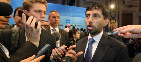 Suhail Mohamed Al Mazrouei, Minister of Energy of the United Arab Emirates, UAE, speaks to journalists Suhail Mohamed Al Mazrouei, Minister of Energy of the United Arab Emirates, UAE, speaks to journalists - Sputnik International