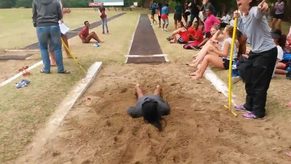 Ouch! Long Jump Fail - Sputnik International