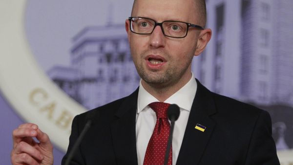 Ukrainian Prime Minister Arseniy Yatsenyuk. Ukrainian Prime Minister Arseniy Yatsenyuk. - Sputnik International