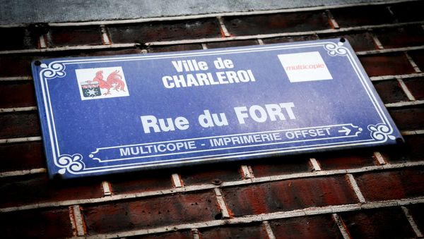 A street name sign is pictured on a wall at the Rue du Fort street in Charleroi, Belgium on January 13, 2016. A street name sign is pictured on a wall at the Rue du Fort street in Charleroi, Belgium on January 13, 2016. - Sputnik International