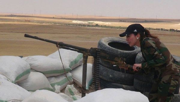 Syrian female fighter - Sputnik International