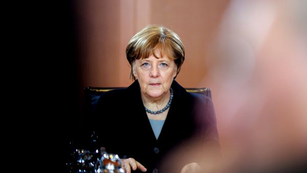 German Chancellor Angela Merkel leads the weekly cabinet meeting at the chancellery, in Berlin, Germany, Wednesday, Jan. 13, 2016. German Chancellor Angela Merkel leads the weekly cabinet meeting at the chancellery, in Berlin, Germany, Wednesday, Jan. 13, 2016. - Sputnik International