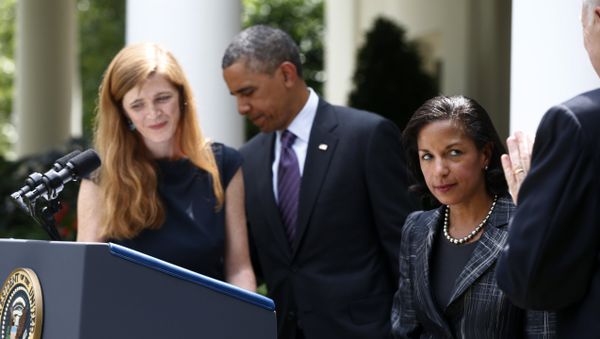 US Ambassador to the UN Samantha Powers, President Obama, and National Security Adviser Susan Rice - Sputnik International