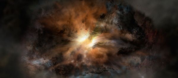 This artist's rendering shows a galaxy called W2246-0526, the most luminous galaxy known This artist's rendering shows a galaxy called W2246-0526, the most luminous galaxy known - Sputnik International