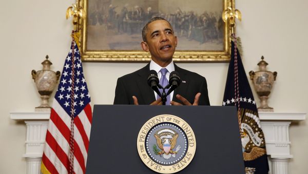 U.S. President Barack Obama delivers a statement on Iran at the White House in Washington, January 17, 2016 U.S. President Barack Obama delivers a statement on Iran at the White House in Washington, January 17, 2016 - Sputnik International