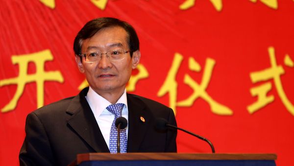 ice-foreign minister of China Zhang Ming delivers a speech during the inauguration ceremony of the Consulate General of People's Republic of China on December 30, 2014 in Arbil, the capital of the Kurdish autonomous region in northern Iraq. - Sputnik International