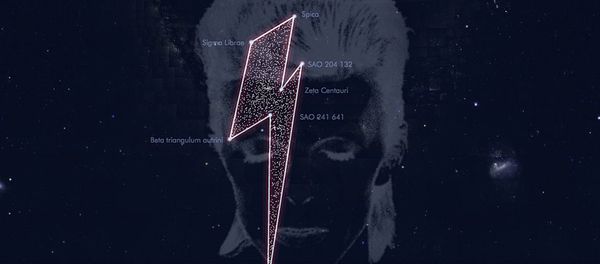 A constellation of stars registered in tribute to the musician David Bowie - Sputnik International