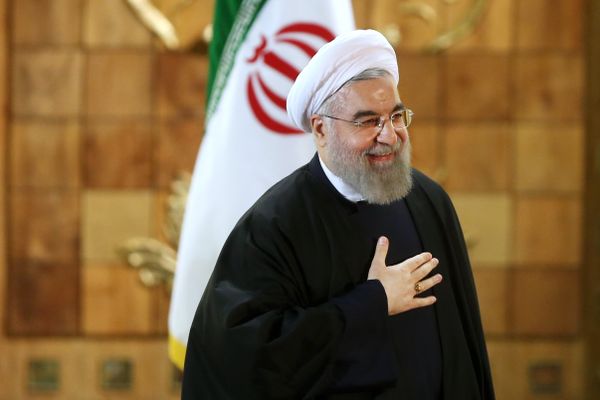 Iran's President Hassan Rouhani gestures at the conclusion of his press conference, in Tehran, Iran, Sunday, Jan. 17, 2016.  - Sputnik International