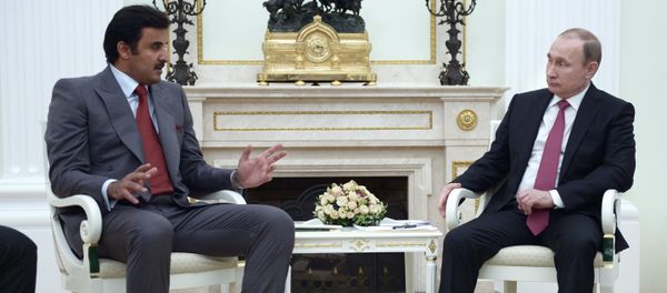 President Vladimir Putin meeting with Qatar Emir Tamim bin Hamad Al-Thani, January 18, 2016. President Vladimir Putin meeting with Qatar Emir Tamim bin Hamad Al-Thani, January 18, 2016. - Sputnik International