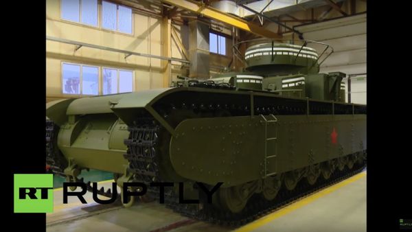 Famous five-turreted T-35 tank recreated by modern engineers - Sputnik International
