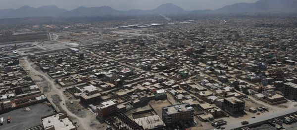 The skyline of Kabul is pictured during a helicopter flight from Kabul to Bagram Air Base for a prison handover ceremony on September 10, 2012 The skyline of Kabul is pictured during a helicopter flight from Kabul to Bagram Air Base for a prison handover ceremony on September 10, 2012 - Sputnik International