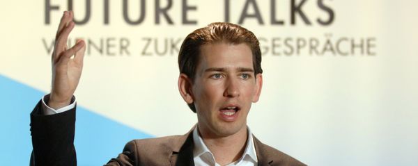 Austrian Foreign Minister Sebastian Kurz speaks to the media at a news conference during the Vienna Integration Conference in Vienna, Austria, Monday, Nov. 9, 2015. Austrian Foreign Minister Sebastian Kurz speaks to the media at a news conference during the Vienna Integration Conference in Vienna, Austria, Monday, Nov. 9, 2015. - Sputnik International