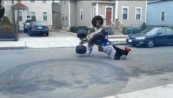 Quad bike goes wild. - Sputnik International